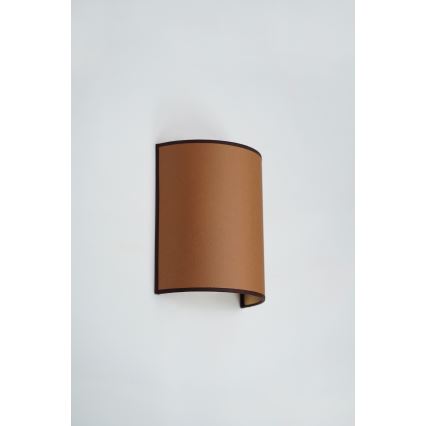 Brilagi - Luminária de parede SEMI 1xE27/15W/230V diâmetro 20 cm castanha