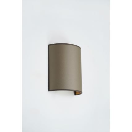 Brilagi - Luminária de parede SEMI 1xE27/15W/230V diâmetro 20 cm castanha