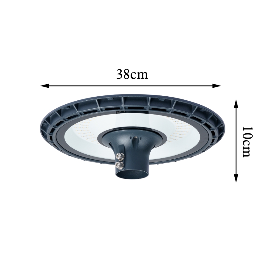 Brilagi - Luminária LED de rua com poste de 3 m URBANSPARK LED/120W/230V antracite IP65