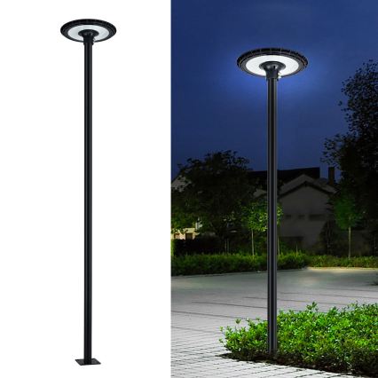 Brilagi - Luminária de rua LED com poste de 3 m URBANSPARK LED/120W/230V preta IP65