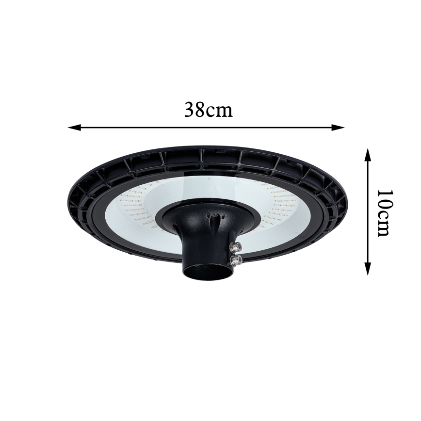 Brilagi - Luminária de rua LED com poste de 3 m URBANSPARK LED/120W/230V preta IP65