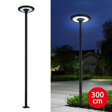 Brilagi - Luminária de rua LED para exterior com poste de 3 m URBANSPARK LED/60W/230V preta IP65