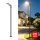 Brilagi - Luminária de rua LED para exterior com poste e braço articulado de 4 m URBANLIGHT LED/100W/230V preta IP65