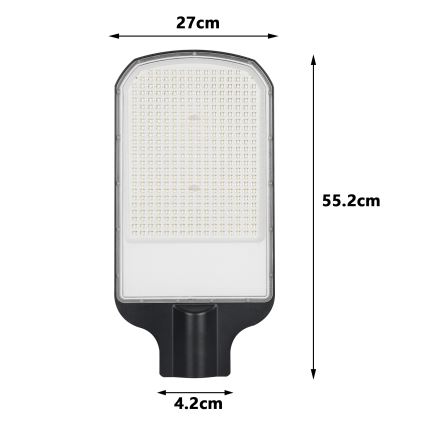 Brilagi - Luminária de rua LED para exterior URBANLIGHT LED/200W/230V preta IP65