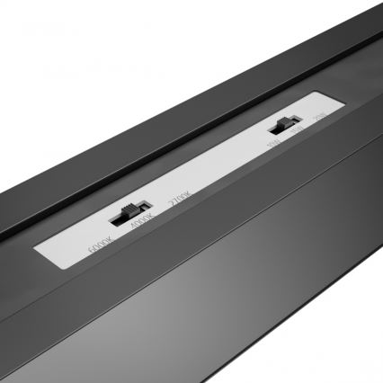 Brilagi - Luminária LED de teto sobreposta FULLDAY LED/20/30/40W/230V 2700/4000/6000K 120 cm UGR19 preta