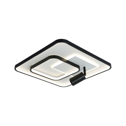 Brilagi - Candeeiro de teto LED dimerizável UNITY LED/75W/230V + 1xGU10/3W 3000-6000K 50x50 cm branco/preto + comando remoto