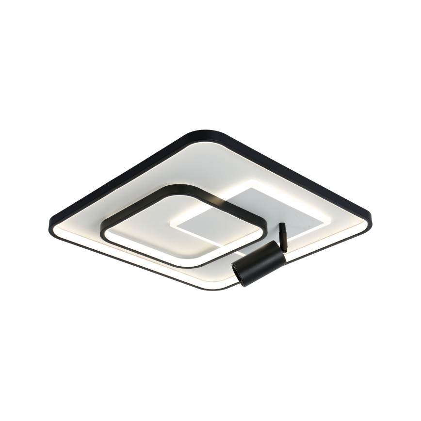 Brilagi - Candeeiro de teto LED dimerizável UNITY LED/75W/230V + 1xGU10/3W 3000-6000K 50x50 cm branco/preto + comando remoto