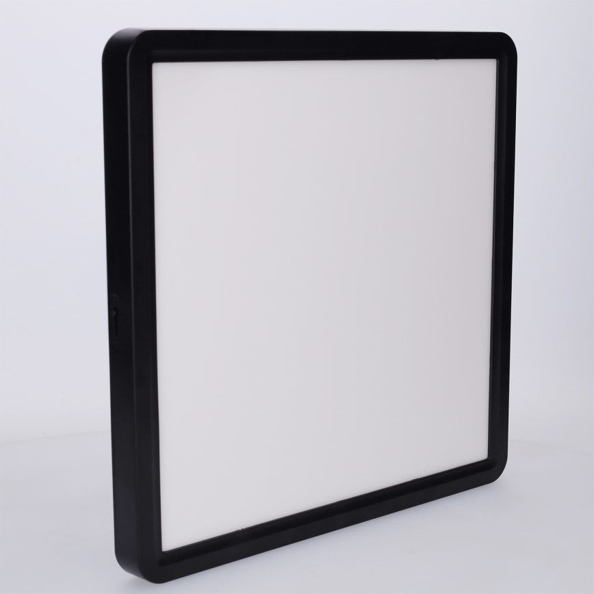 Brilagi - Candeeiro de tecto LED regulável ESTELA SQUARE LED/36W/230V 3000-6500K 31x31 cm preto + comando remoto