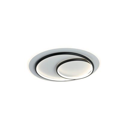 Brilagi - Candeeiro de tecto LED dimerizável FLARE LED/70W/230V 3000-6000K Ø 50 cm branco/preto + controlo remoto