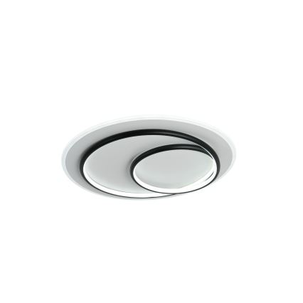 Brilagi - Candeeiro de tecto LED dimerizável FLARE LED/70W/230V 3000-6000K Ø 50 cm branco/preto + controlo remoto