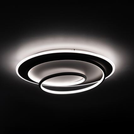 BRILAGI - Candeeiro de tecto LED dimerizável FLARE LED/70W/230V 3000-6000K Ø 50 cm branco/preto + controlo remoto