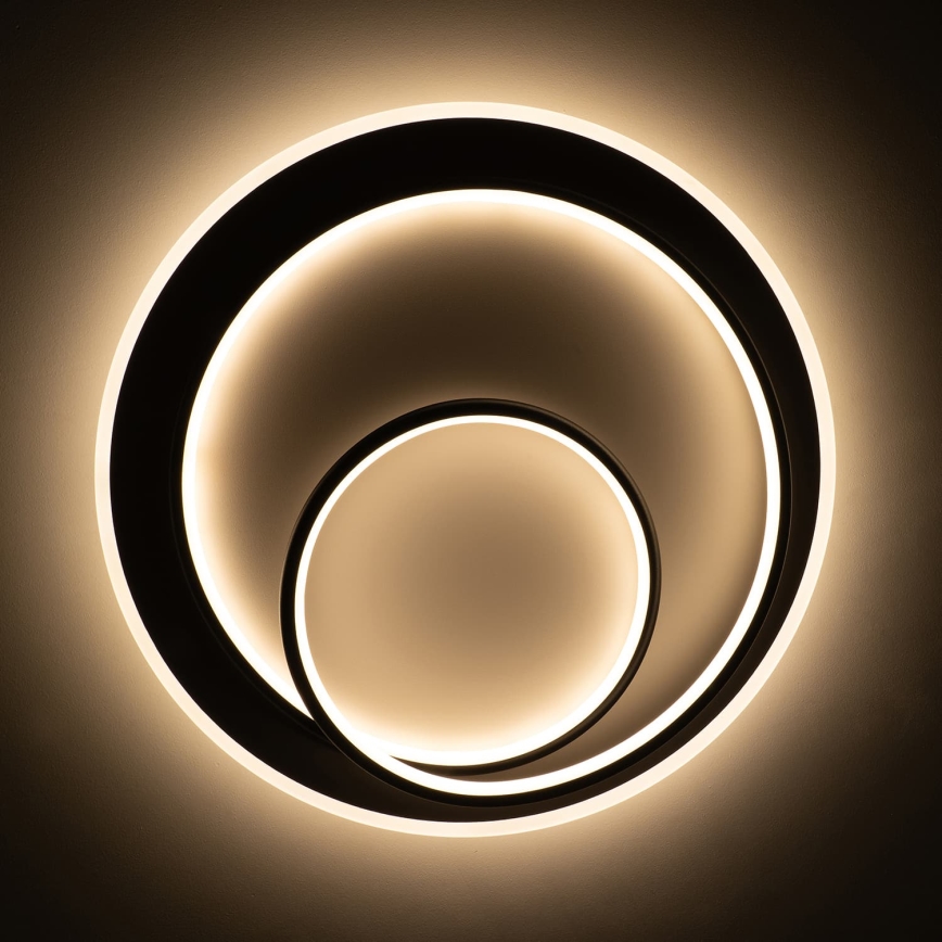 BRILAGI - Candeeiro de tecto LED dimerizável FLARE LED/70W/230V 3000-6000K Ø 50 cm branco/preto + controlo remoto