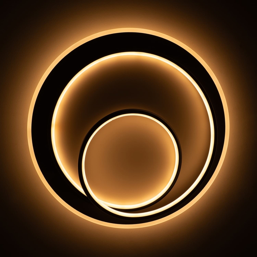 BRILAGI - Candeeiro de tecto LED dimerizável FLARE LED/70W/230V 3000-6000K Ø 50 cm branco/preto + controlo remoto