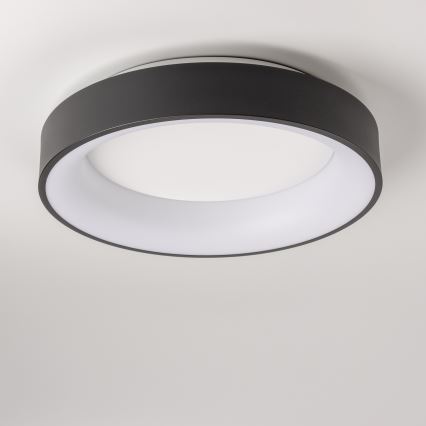 Brilagi - Luminária de teto LED regulável FALCON LED/40W/230V 3000-6500K Ø 45 cm preta + comando remoto