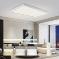 Brilagi - Luminária de tecto LED dimerizável para casa de banho FRAME SMART LED/96W/230V 120x60 cm 3000-6000K IP44 branca + controlo remoto