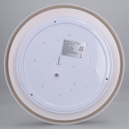 Brilagi - Luminária de tecto LED MATTEO LED/24W/230V, diâmetro 31 cm, taupe