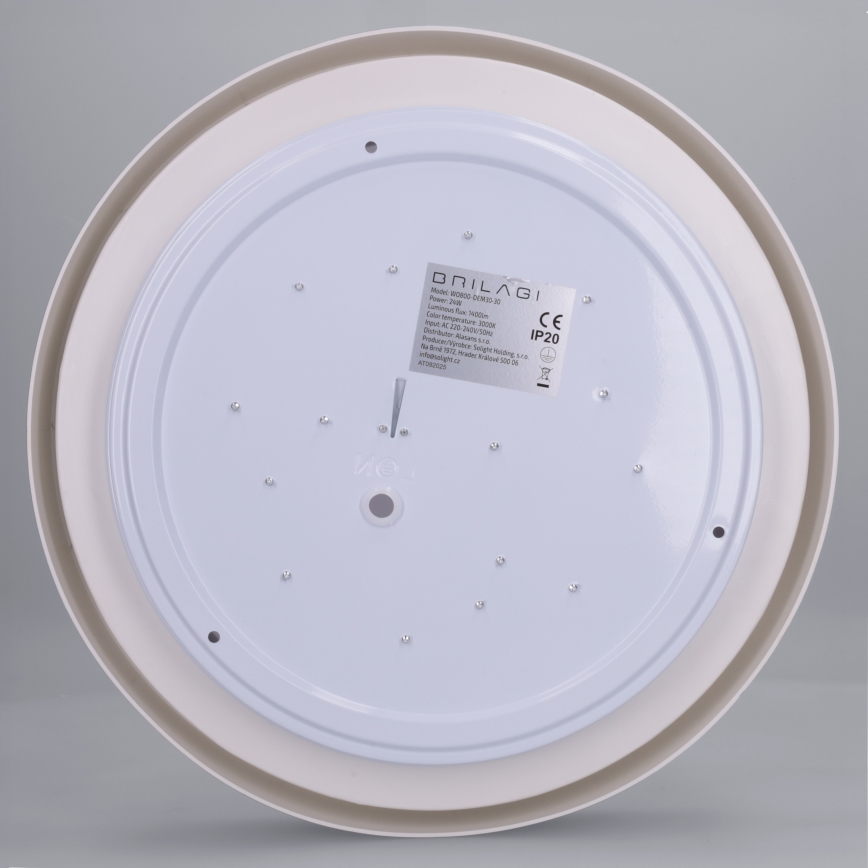 Brilagi - Luminária de tecto LED MATTEO LED/24W/230V, diâmetro 31 cm, taupe