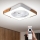 Brilagi - Luminária de tecto LED regulável com ventilador LED/30W/230V 3000-6500K branco/carvalho + comando remoto