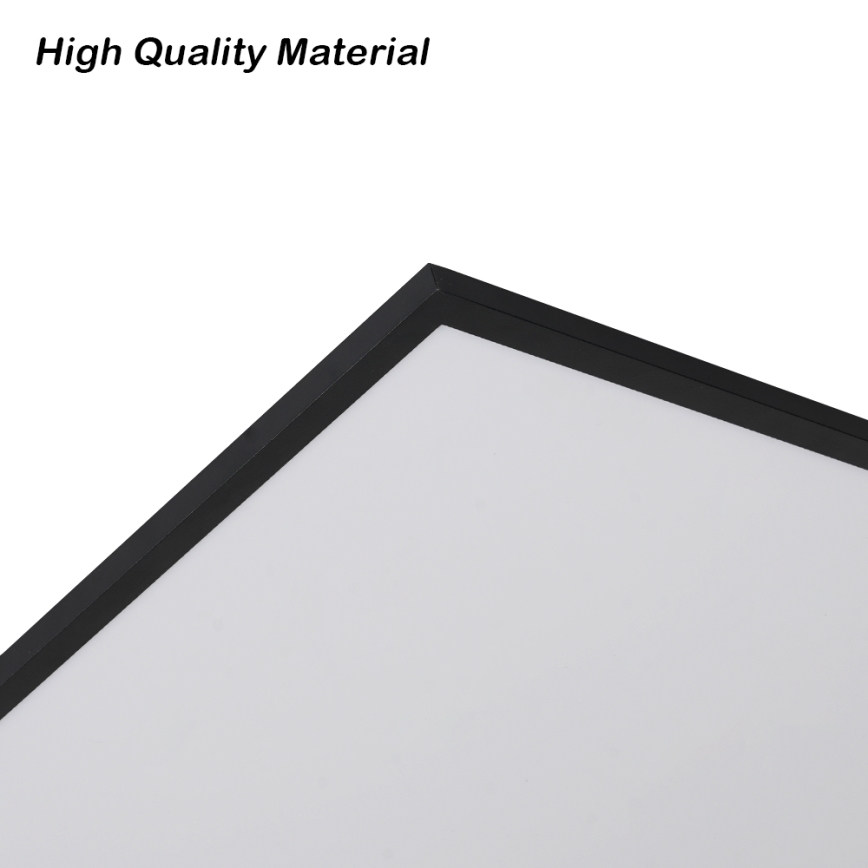 Brilagi - Luminária de teto LED dimerizável SLIMFRAME LED/80W/230V 120x60 cm 3000-6000K preta + controlo remoto