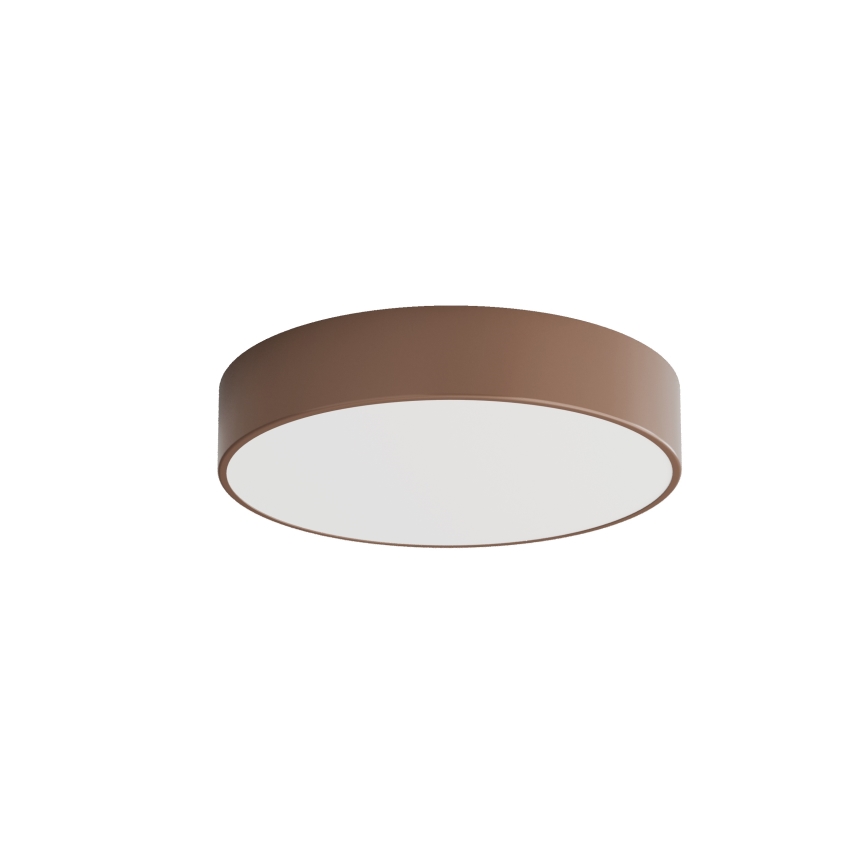 Brilagi - Luminária de tecto para casa de banho com sensor de movimento e sensor crepuscular CLARE 3xE27/24W/230V Ø 40 cm castanho IP54