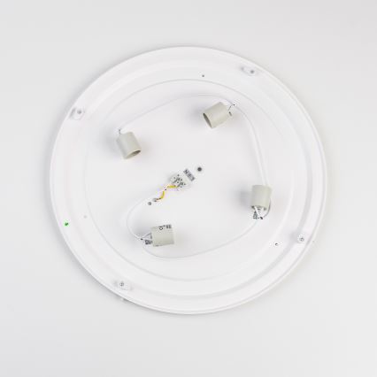 Brilagi - Luminária de tecto para casa de banho POOL 4xE27/15W/230V Ø 50 cm IP54 preta