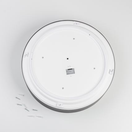 Brilagi - Luminária de tecto para casa de banho POOL 4xE27/15W/230V Ø 50 cm IP54 preta