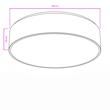 Brilagi - Luminária de tecto para casa de banho POOL 4xE27/15W/230V Ø 50 cm IP54 preta
