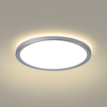 Brilagi - Luminária de tecto para casa de banho ULTRA SLIM LED/24W/230V Ø 42 cm prata IP54