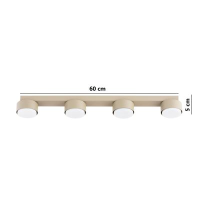 Brilagi - Luminária de teto 4xGX53/12W/230V, bege