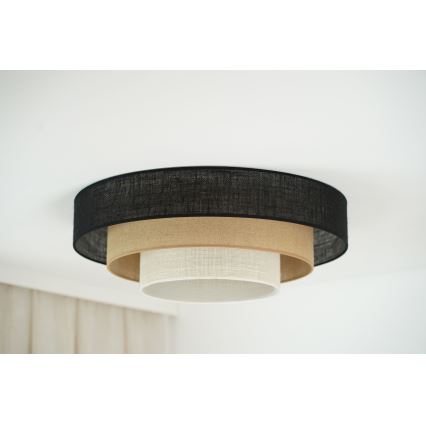 Brilagi - Luminária de teto ASPEN LUNETA LED/12W/230V diâmetro 60 cm 3000K/4000K/6400K preto/bege/crème