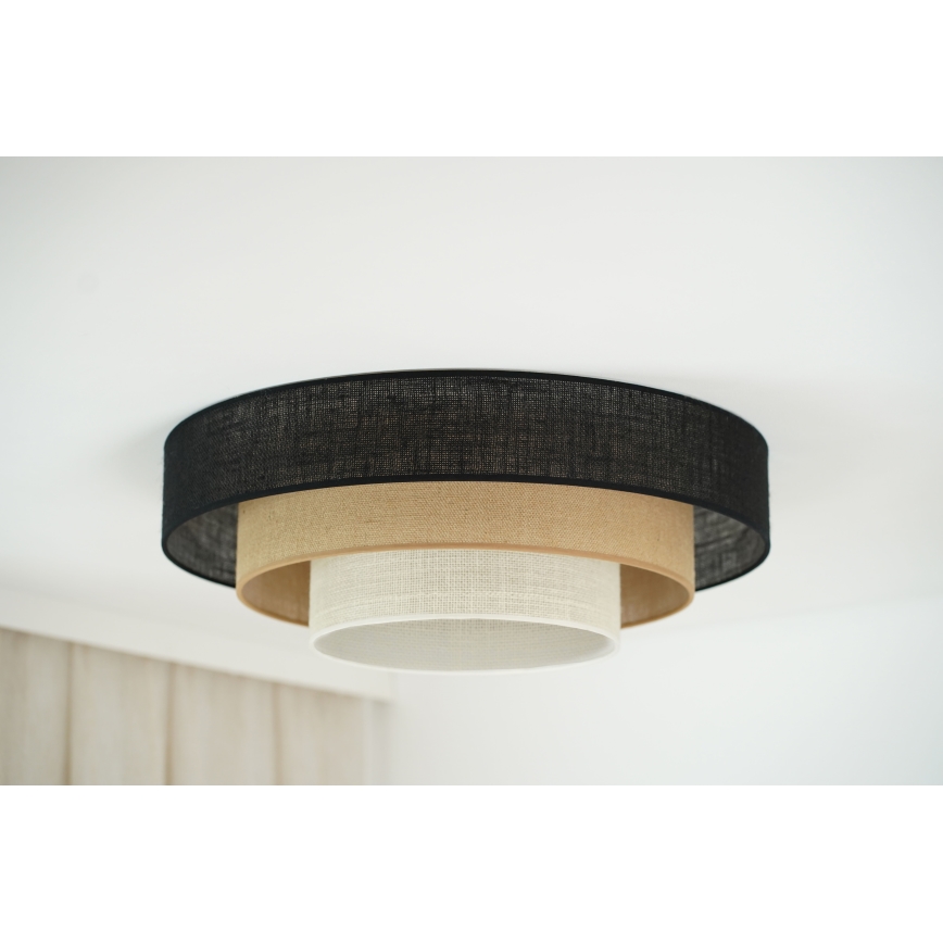 Brilagi - Luminária de teto ASPEN LUNETA LED/12W/230V diâmetro 60 cm 3000K/4000K/6400K preto/bege/crème