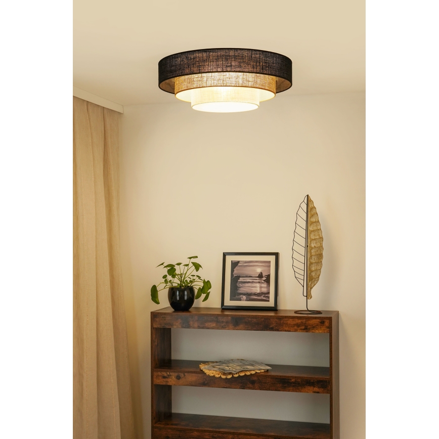 Brilagi - Luminária de teto ASPEN LUNETA LED/12W/230V diâmetro 60 cm 3000K/4000K/6400K preto/bege/crème