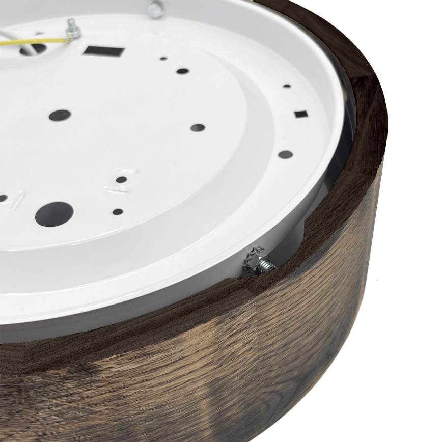 Brilagi - Luminária de teto CARVALHO SMOKEY 1xE27/60W/230V, carvalho, diâmetro 27,5 cm