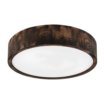 Brilagi - Luminária de teto CARVALHO SMOKEY 2xE27/60W/230V, carvalho, Ø 37,5 cm