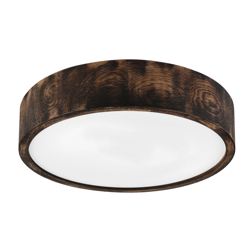 Brilagi - Luminária de teto CARVALHO SMOKEY 2xE27/60W/230V, carvalho, Ø 37,5 cm