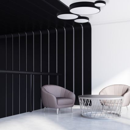 Brilagi - Luminária de teto CLARE 1xE27/24W/230V Ø 20 cm preta