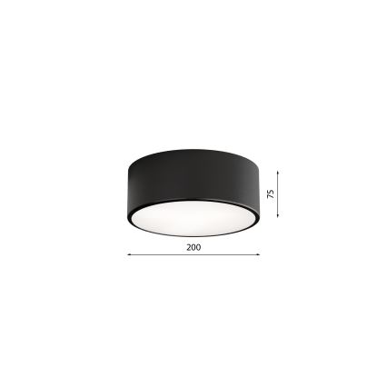 Brilagi - Luminária de teto CLARE 1xE27/40W/230V Ø 20 cm preta