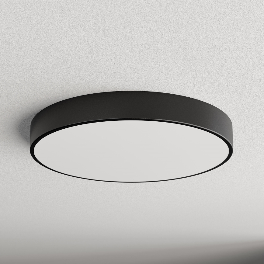 Brilagi - Luminária de teto com sensor CLARE 5xE27/40W/230V Ø 60 cm preta