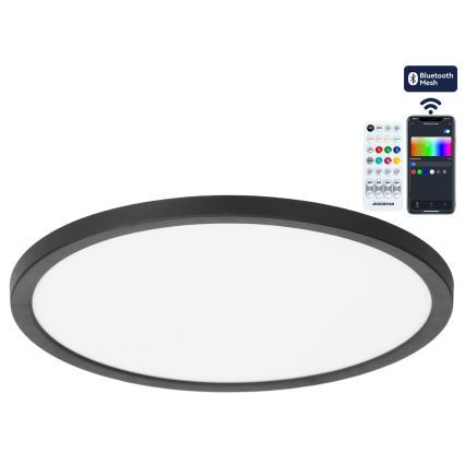 Brilagi - Luminária de teto LED RGBW regulável VIBE LED/36W/230V 3000-6500K Ø 40 cm preta + comando à distância