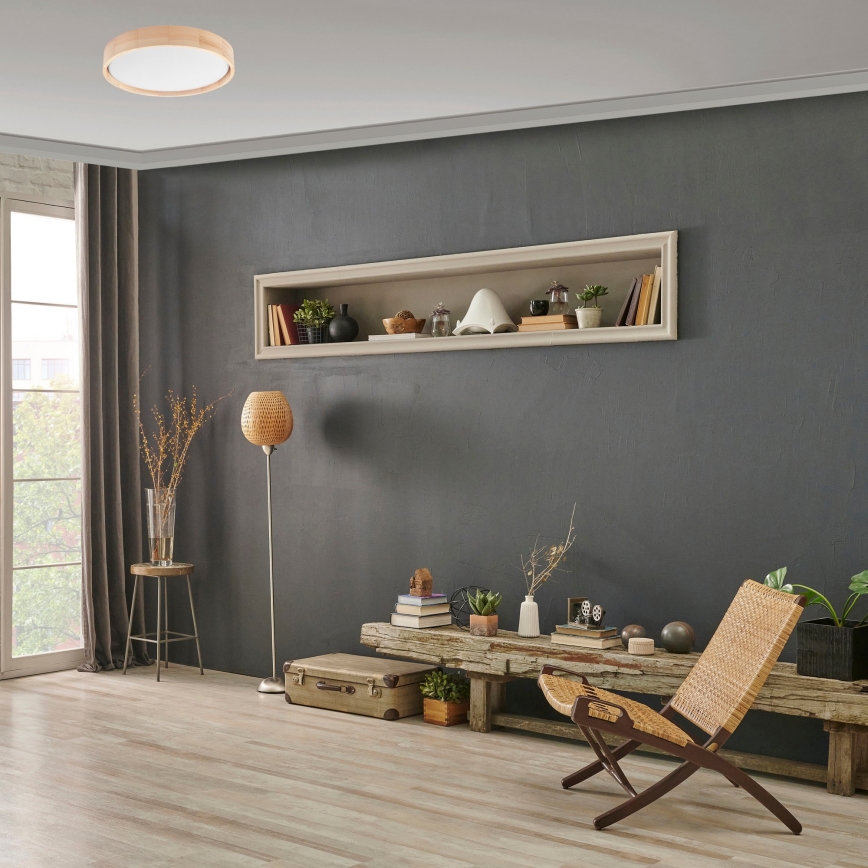 Brilagi - Candeeiro de tecto LED dimerizável MANAROLA LED/24W/230V Ø 42 cm 3000-6500K + comando remoto