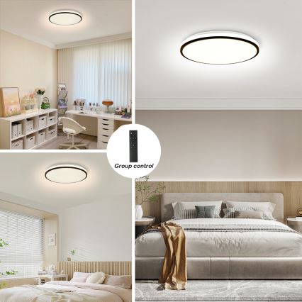 Brilagi - Luminária de teto LED dimerizável SMART LED/36W/230V Ø 48 cm 3000-6000K Wi-Fi Tuya Beacon + controle remoto