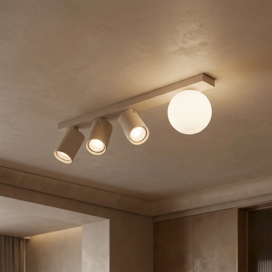 Brilagi - Luminária de teto direcionável SELE BALL 3xGU10/30W/230V + 1xG9/10W bege