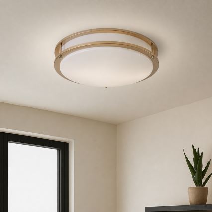 Brilagi - Luminária de teto ELARO 4xE27/40W/230V Ø 41 cm dourada