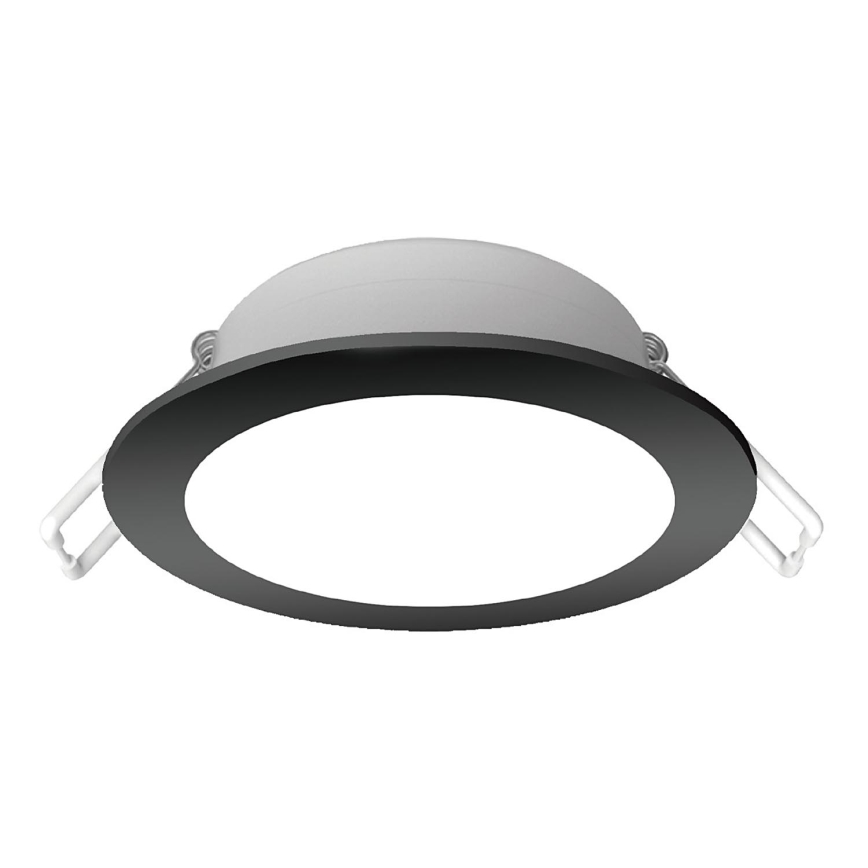 Brilagi - Luminária de teto embutida para casa de banho LED/12W/230V 3000K preta IP65