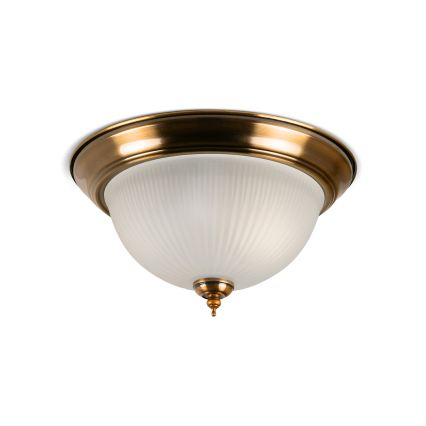 BRILAGI - Luminária de teto FRESCO 2xE27/40W/230V, Ø 28 cm, latão