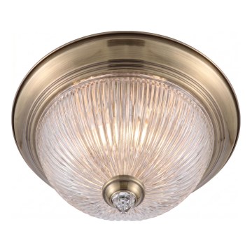 Brilagi - Luminária de teto FRESCO 2xE27/40W/230V Ø 28 cm latão