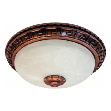 Brilagi - Luminária de teto FRESCO 2xE27/40W/230V Ø 30 cm cobre