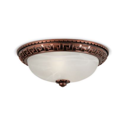 Brilagi - Luminária de teto FRESCO 2xE27/40W/230V Ø 30 cm cobre