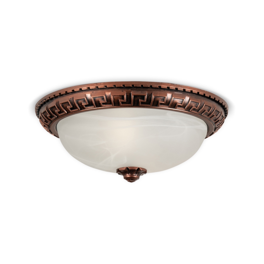 Brilagi - Luminária de teto FRESCO 2xE27/40W/230V Ø 30 cm cobre