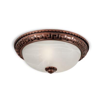 Brilagi - Luminária de teto FRESCO 2xE27/40W/230V Ø 30 cm cobre